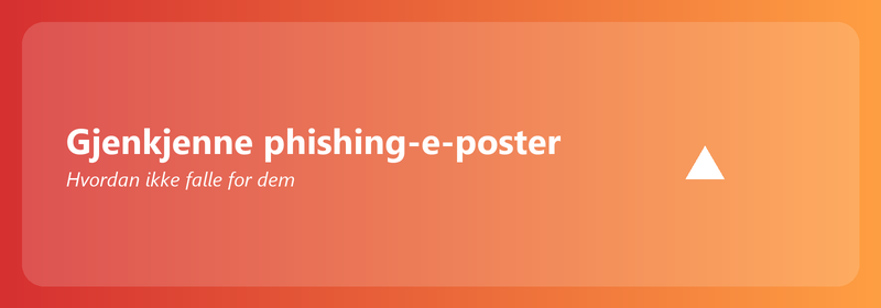 Gjenkjenne phishing-e-poster: hvordan ikke falle for dem